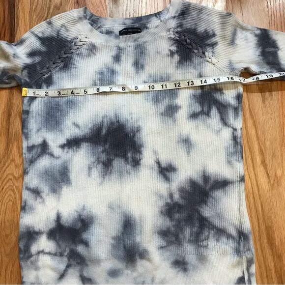 American eagle long sleeve tie dye ribbed sweater with braid detail size XS - Picture 4 of 5